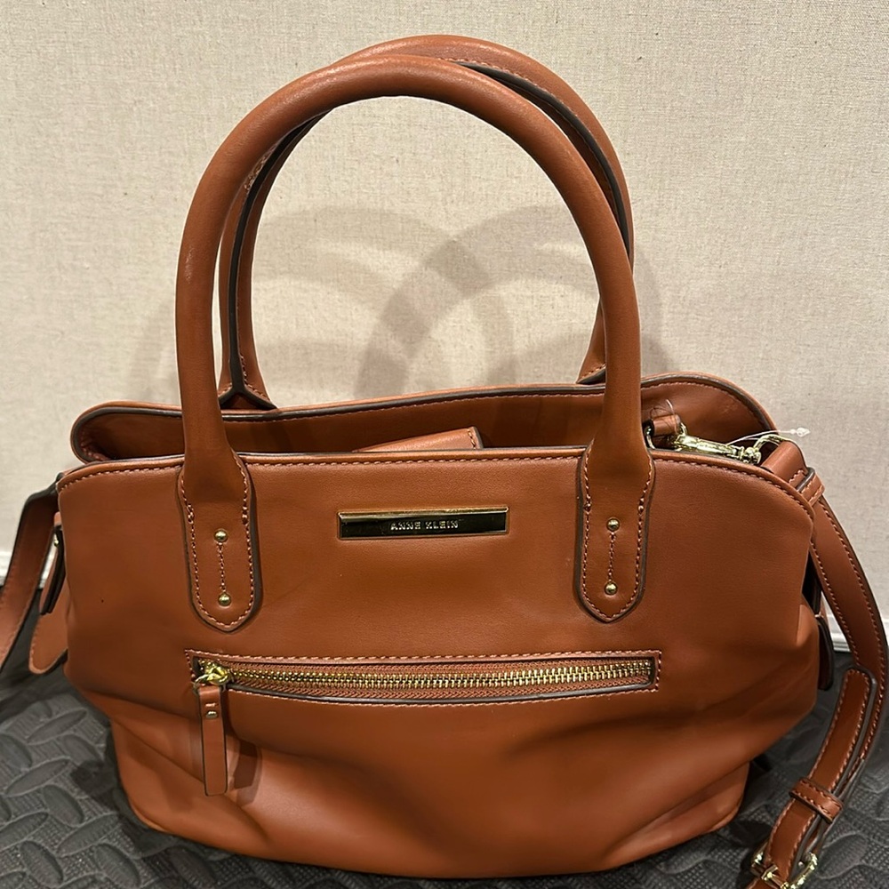 ANNE KLEIN brown purse